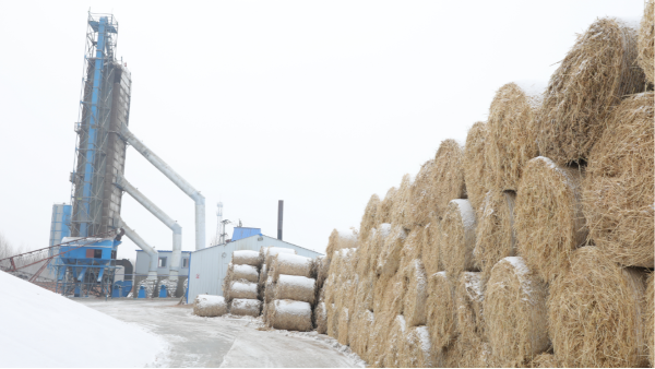 煤炭?jī)r(jià)格高，烘糧利潤(rùn)低，吉林大安市500噸糧食烘干塔改用秸稈大包直燃鍋爐，每天省3萬(wàn)